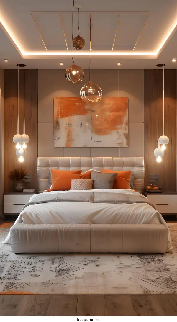 Modern minimalist bedroom design