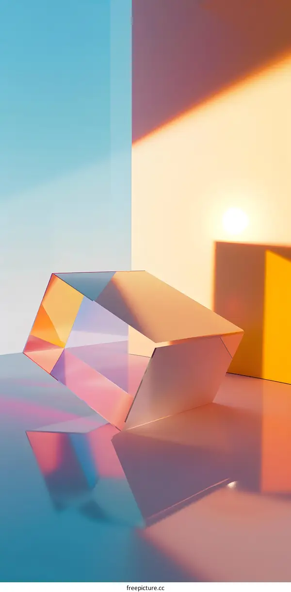 Abstract Geometric Shapes Minimalist Background Design