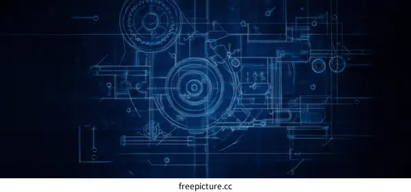 Abstract Engineering Blueprint Design
