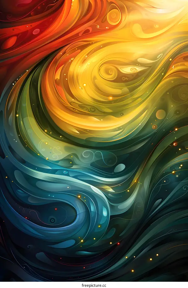 Colorful abstract painting