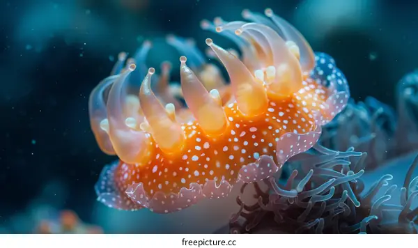 Orange Jellyfish with White Spots