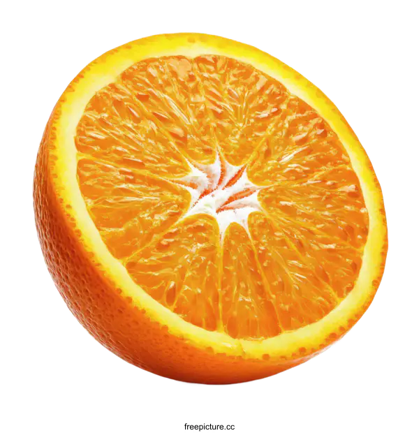 [Transparent Background PNG]Close Up Orange Slice
