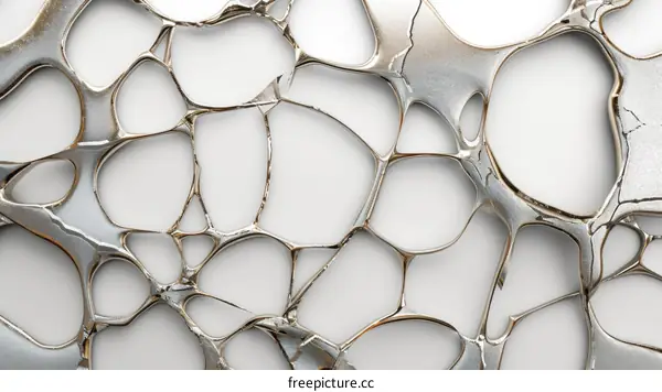 Silver metal organic network structure