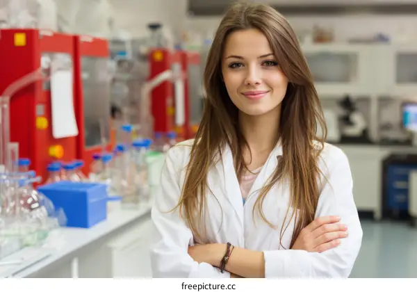 Female Scientist in a Laboratory Setting