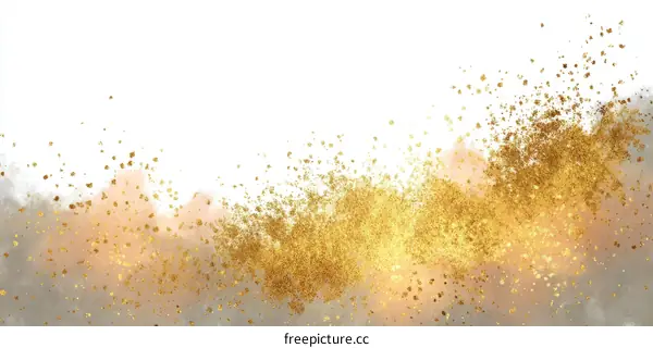 Abstract Gold Splatter Background Design