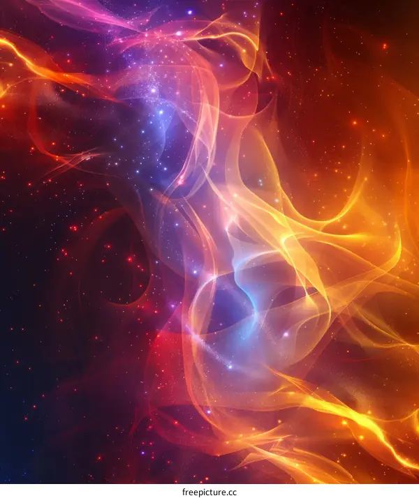 Abstract Nebula Space Cosmic Artistic Illustration