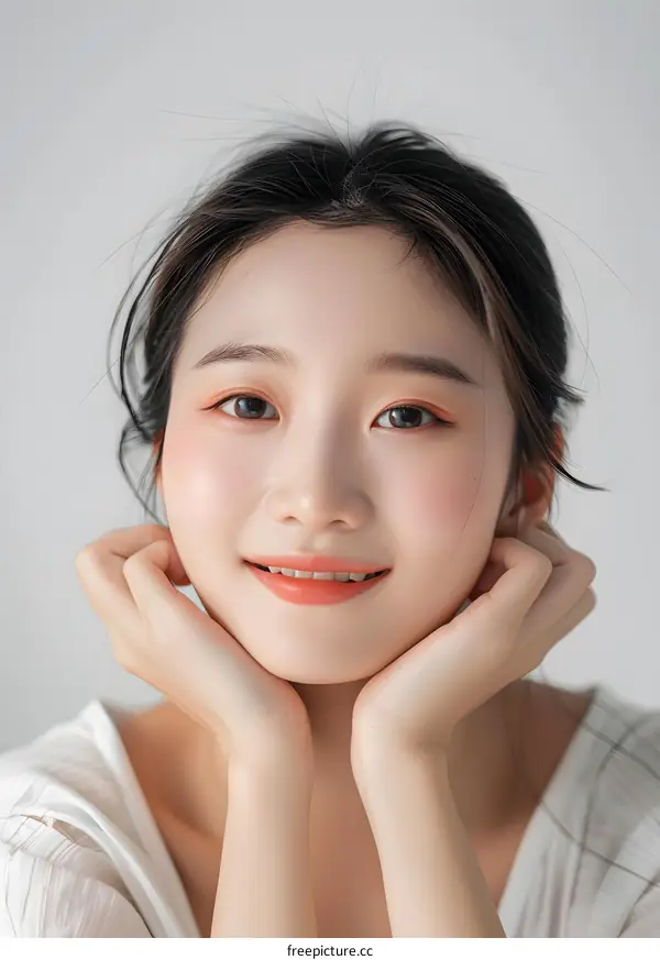 Smiling Asian Woman Portrait