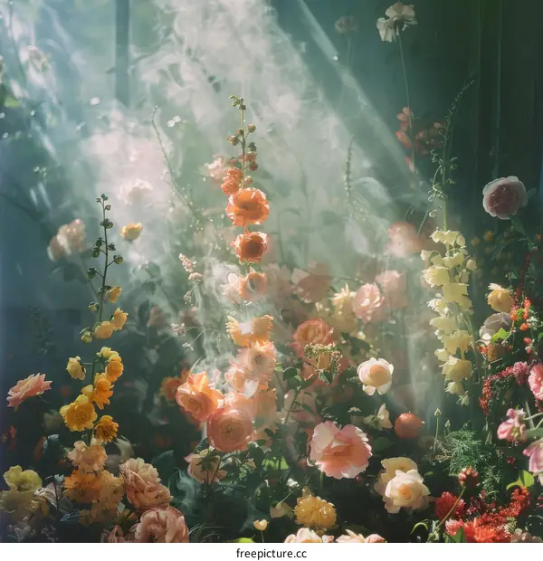 An Arrangement of Flowers and Foliage