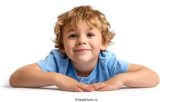 Portrait of a happy smiling little boy