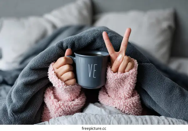 Cozy Weekend Morning with a Cup of Coffee