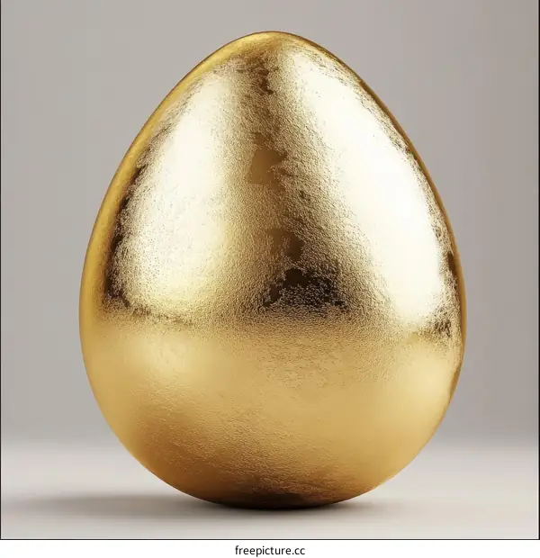 Golden Egg Illustration for Easter