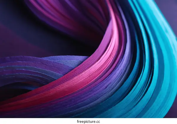 Abstract Colorful Paper Quilling Art Design