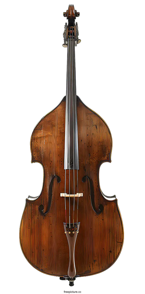 [Transparent Background PNG]Old double bass