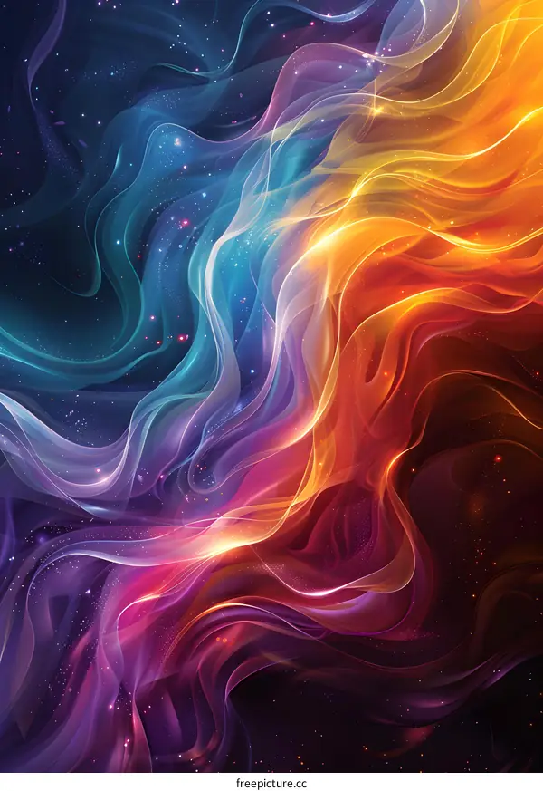 Colorful and dynamic abstract background