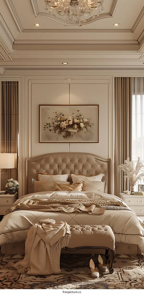 European-style bedroom renderings