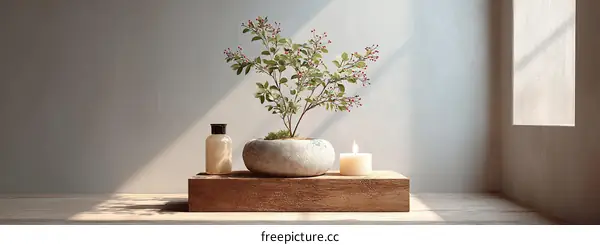 Calm Spa Scented Arrangement Illustration