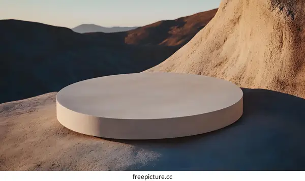Round Platform On A Mountain
