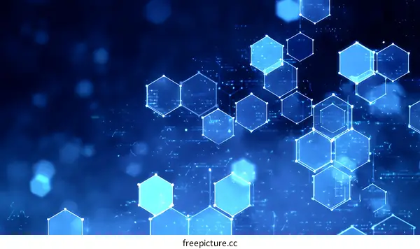 Abstract Hexagon Technology Background Design