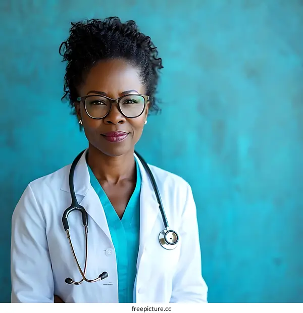 Portrait of a Confident Female Doctor