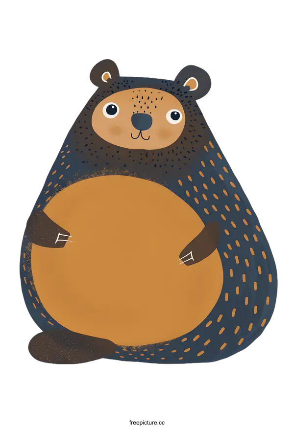 [Transparent Background PNG]Cute Cartoon Bear Illustration