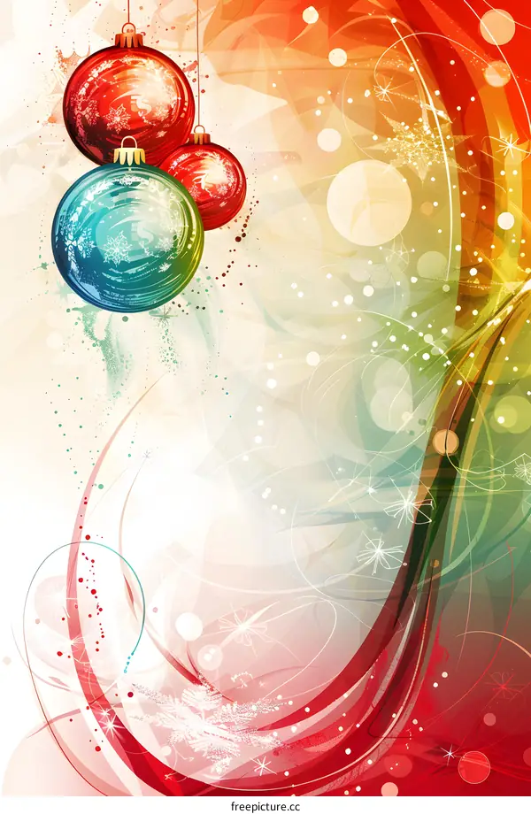 Christmas and new year greeting card