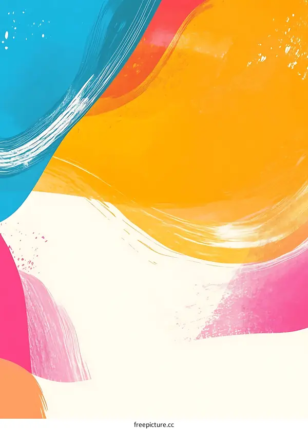 Abstract Colorful Swirls Background