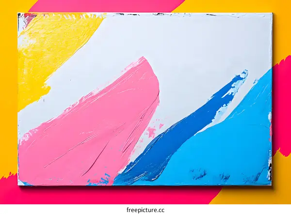 Abstract Colorful Painting Canvas