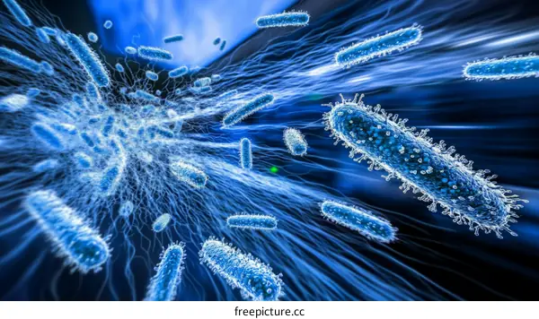 Microbial World Illustration