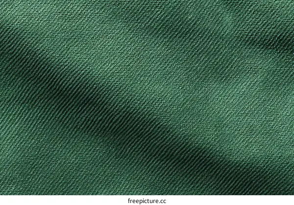 Dark Green Fabric Texture Close Up