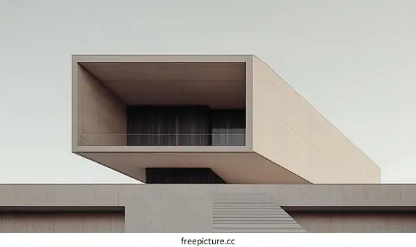 Modern Concrete Architecture Exterior Detail