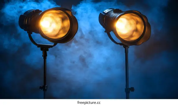 Professional Stage Lighting Equipment Studio Shot