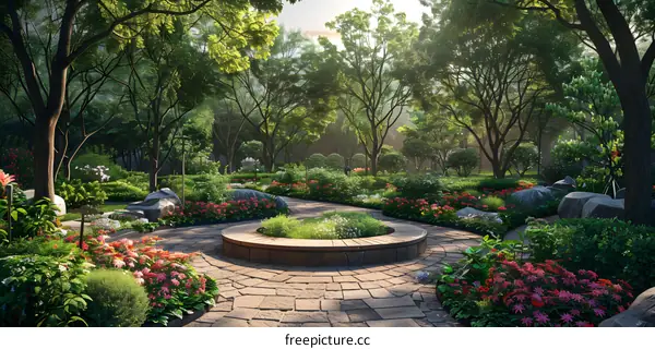 Chinese garden landscape design renderings