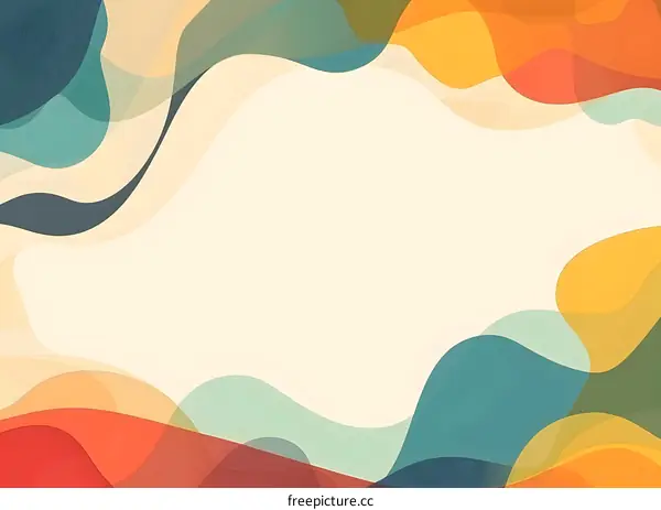 Abstract Colorful Fluid Shapes Background Design