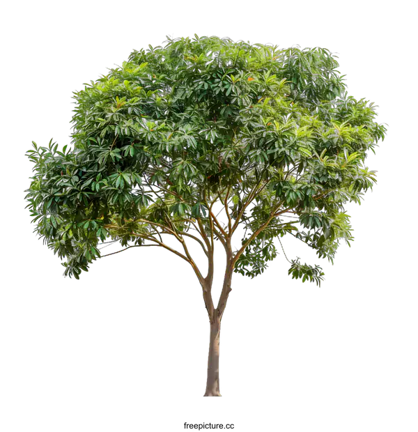 [Transparent Background PNG]Green Tree Isolated On White Background
