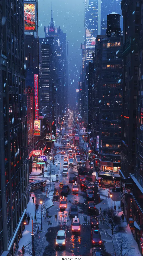 Winter Night in New York City