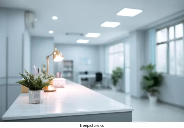 Modern Office Interior Design with Plants