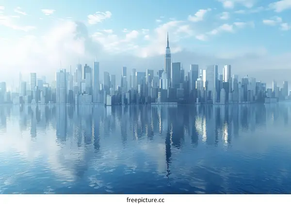 New York City Skyline from the Hudson River