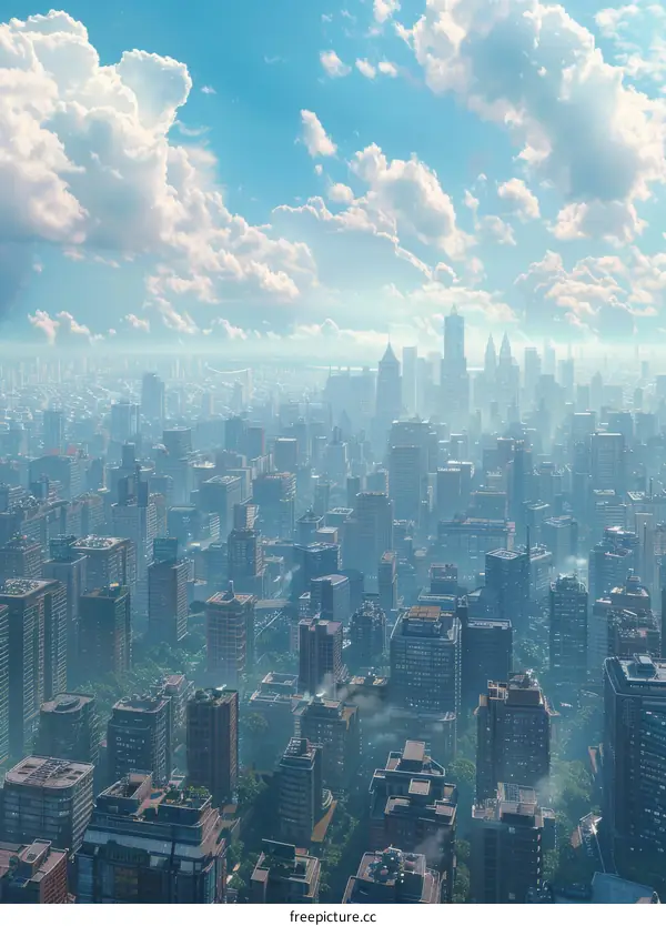 A Towering Cityscape of Modern Architecture