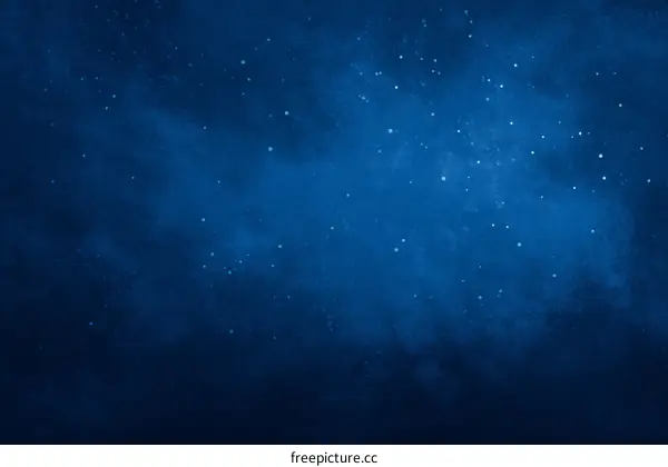 Abstract Dark Blue Background with Glittering Stars