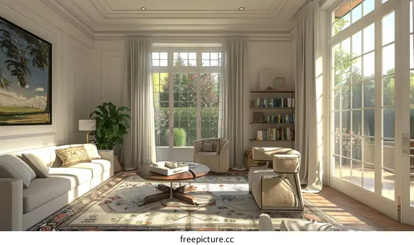 Living Room Interior with Modern Design