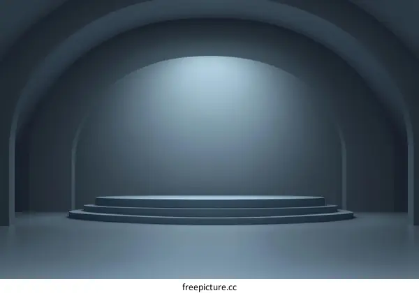 Modern Minimalist Empty Stage Design