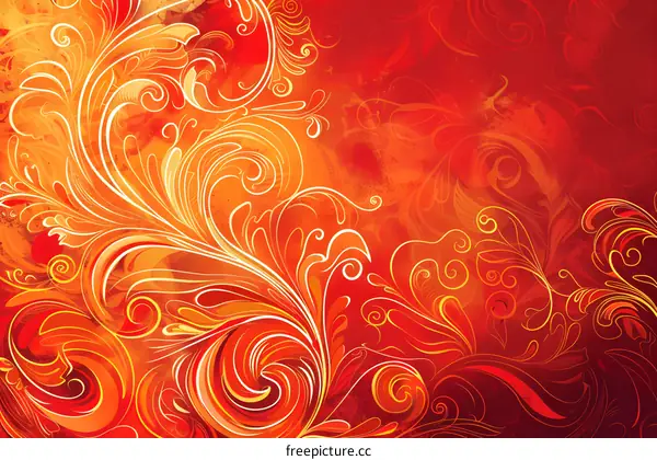 Hand-painted flower art illustration