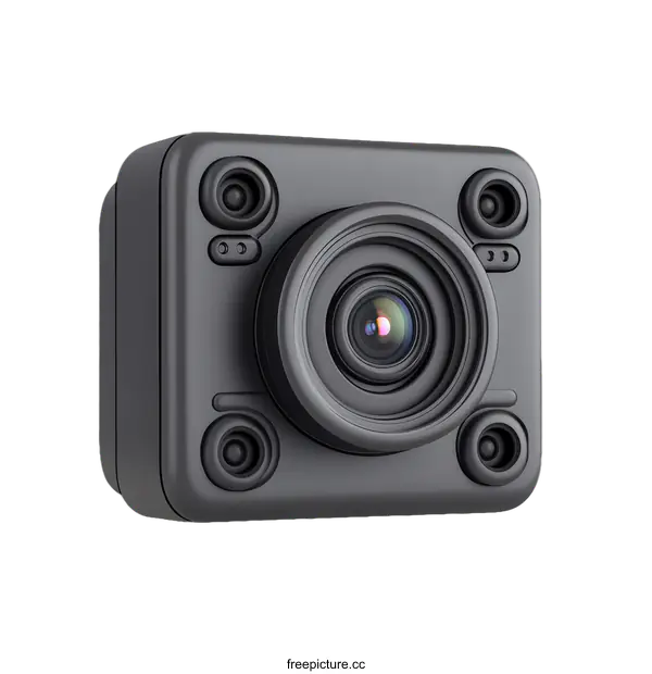 [Transparent Background PNG]Modern Compact Digital Camera Design