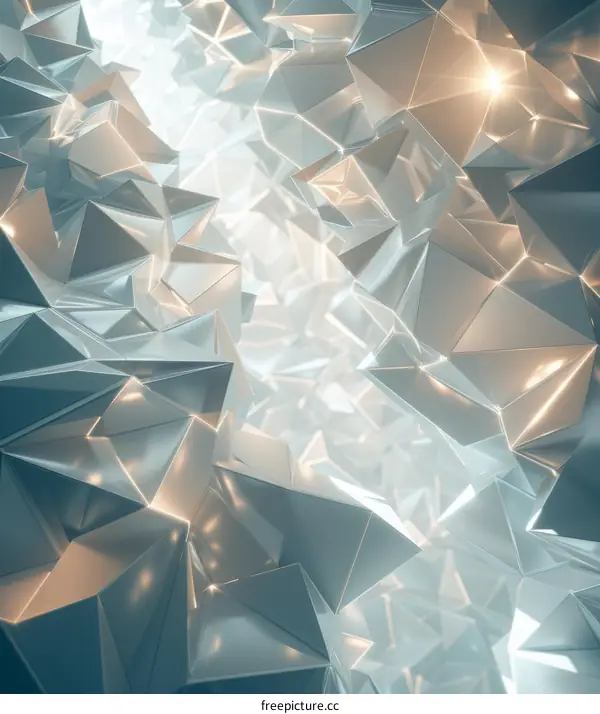 Abstract Geometric Shapes 3D Rendering