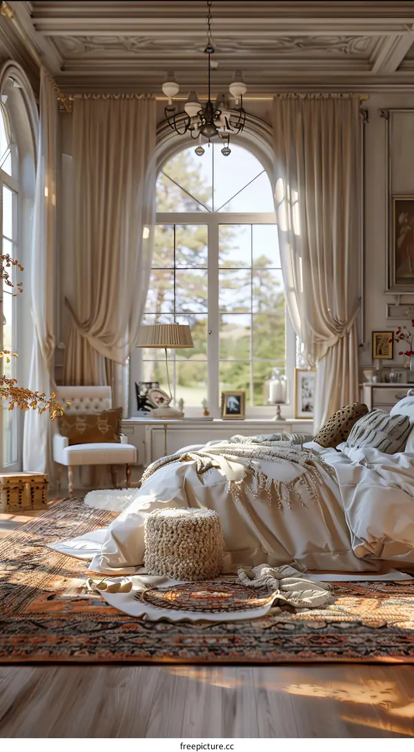 Elegant Boho Bedroom Interior Design