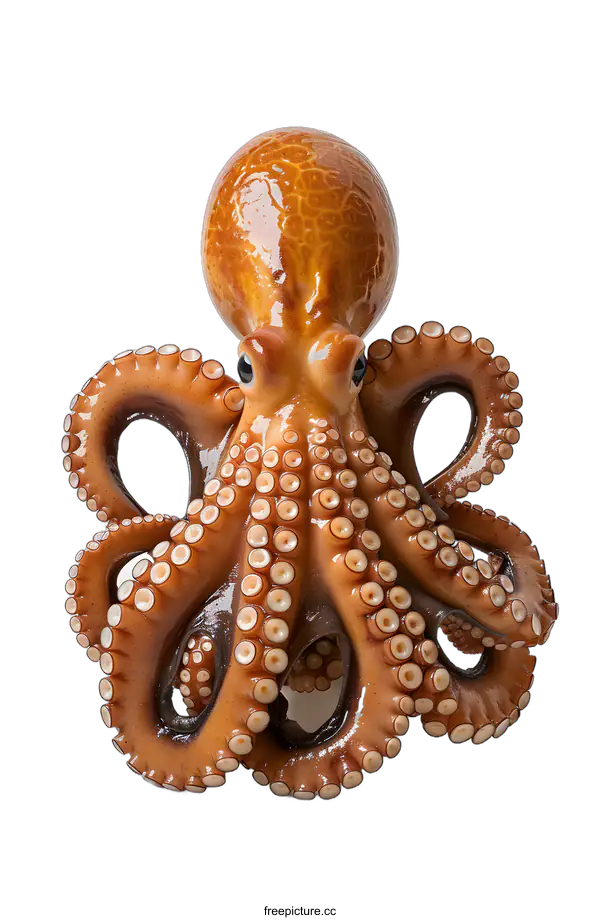 [Transparent Background PNG]Octopus on White Background