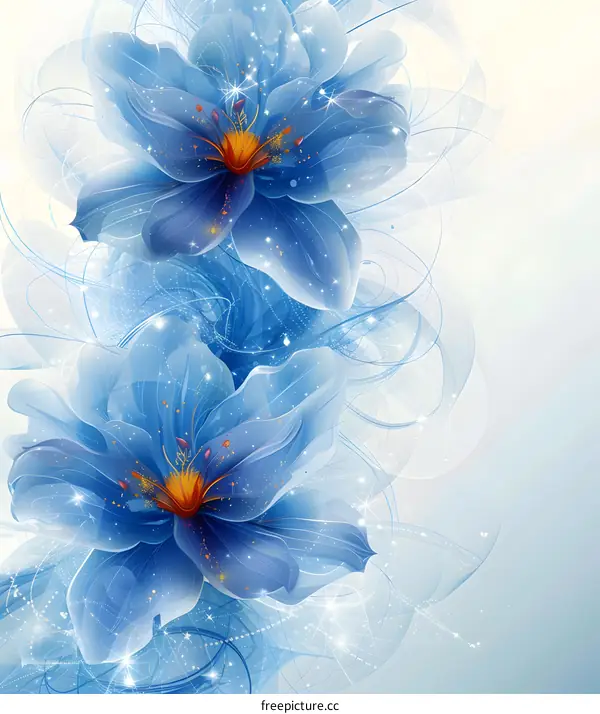 Blue flowers
