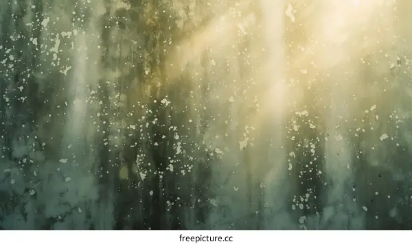 rays of light shining through a dirty window