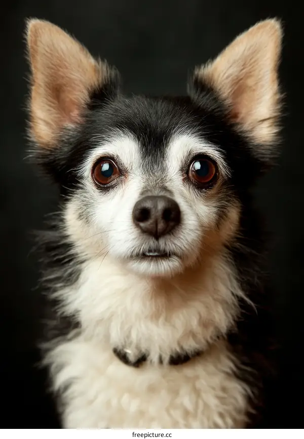 Close Up Portrait of a  Cute  Dog