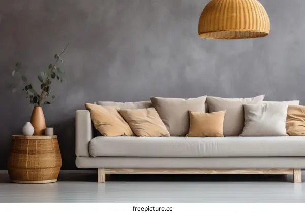 Modern minimalist living room interior design